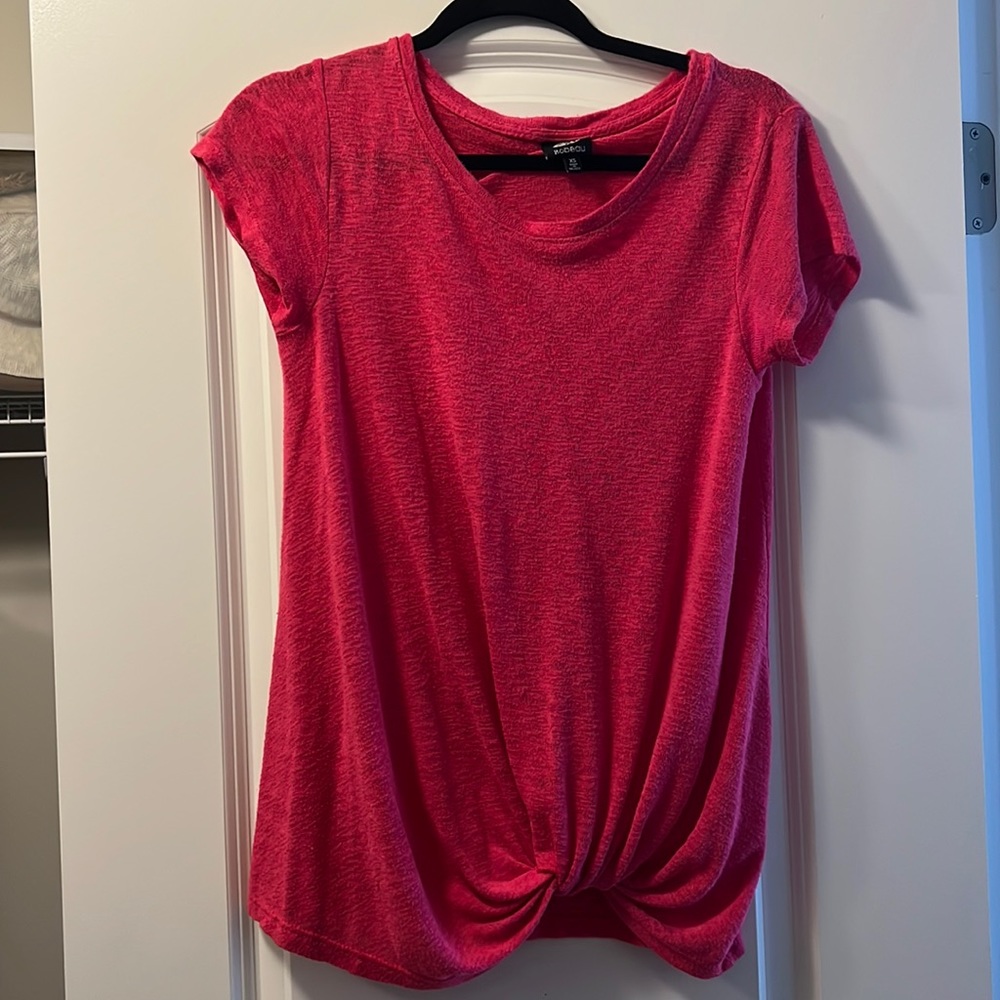 Hot pink shirt